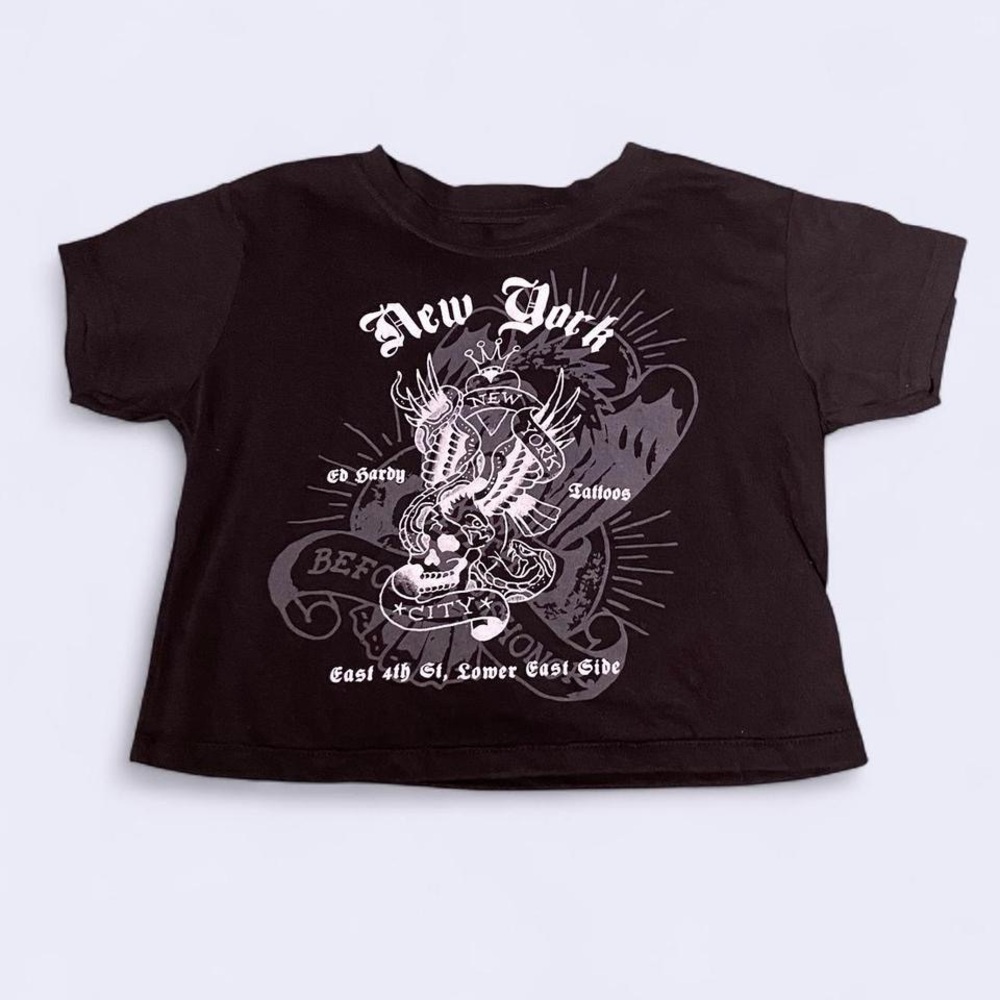 Ed hardy cropped tee
